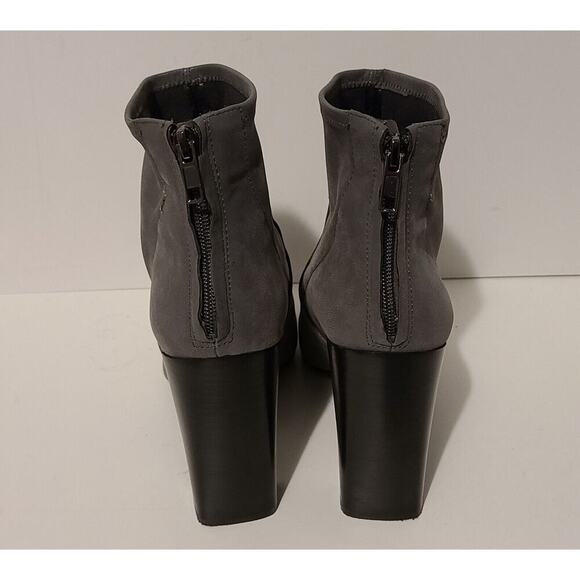 BANANA REPUBLIC URBAN GRAY HANNAH SOCK BOOT BOOTIE BACK ZIP GRAY SIZE 9 1/2 M - Picture 8 of 9